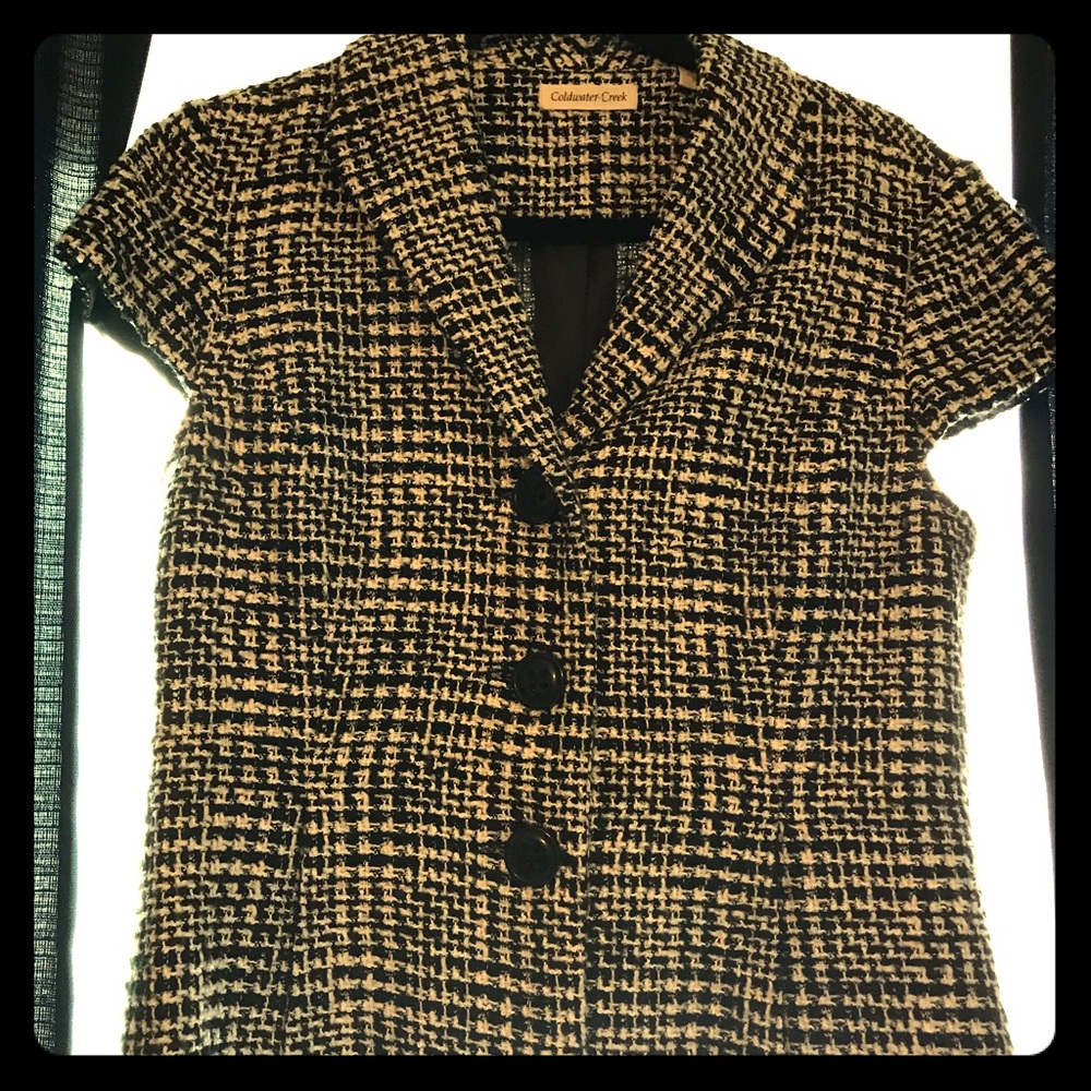 Coldwater creek short sleeve blazer small